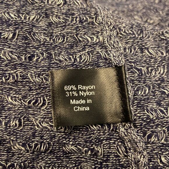 Lane Bryant Blue Ribbed Short Sleeve Open Front Cardigan Size 14/16 NEW - Picture 9 of 10